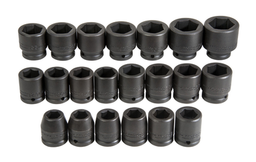 Proto® 3/4" Drive 21 Piece Metric Impact Socket Set - 6 Point - Benchmark Tooling