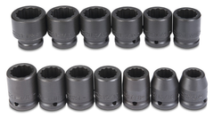 Proto® 3/4" Drive 13 Piece Impact Socket Set - 12 Point - Benchmark Tooling