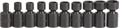 Proto® 3/8" Drive 10 Piece Metric Universal Impact Socket Set - 6 Point - Benchmark Tooling