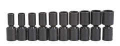 Proto® 3/8" Drive 10 Piece Deep Metric Universal Impact Socket Set - 6 Point - Benchmark Tooling