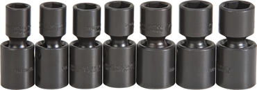 Proto® 1/2" Drive 7 Piece Metric Universal Impact Socket Set - 6 Point - Benchmark Tooling