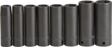 Proto® 1/2" Drive 8 Piece Deep Impact Socket Set - 6 Point - Benchmark Tooling