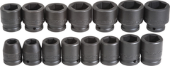 Proto® 3/4" Drive 15 Piece Impact Socket Set - 6 Point - Benchmark Tooling