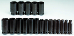 Proto® 1/2" Drive 19 Piece Deep Impact Socket Set - 6 Point - Benchmark Tooling