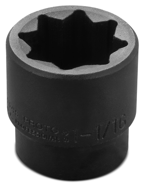 Proto® 1/2" Drive Impact Socket 1-1/16" - 8 Point - Benchmark Tooling