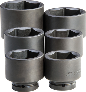 Proto® 1" Drive 6 Piece Impact Socket Set - 6 Point - Benchmark Tooling