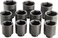 Proto® 1" Drive 11 Piece Deep Impact Socket Set - 6 Point - Benchmark Tooling