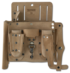 Proto® Leather Extra Capacity 14-Pocket Electrician's Pouch - Benchmark Tooling