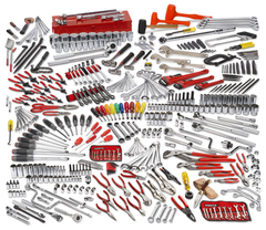 Proto® 400 Piece Advanced Maintenance Tool Set With Roller Cabinet J442742-8RD and Top Chest J442719-12RD-D - Benchmark Tooling