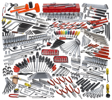 Proto® 453 Piece Intermediate Tool Set With Roller Cabinet J553441-8SG And Top Chest J553427-6SG - Benchmark Tooling