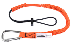 Proto® Elastic Lanyard With Stainless Steel Carabiner - 15 lb. - Benchmark Tooling