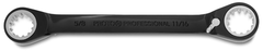 Proto® Black Chrome Double Box Reversible Ratcheting Wrench 5/8" x 11/16" - Spline - Benchmark Tooling