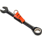 Proto® Tether-Ready Black Chrome Combination Non-Reversible Ratcheting Wrench 1/4" - Spline - Benchmark Tooling