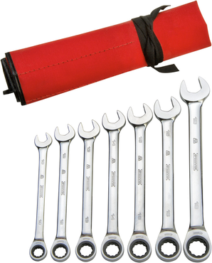 Proto® 7 Piece Full Polish Metric Ratcheting Wrench Set - 12 Point - Benchmark Tooling