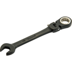 Proto® Black Chrome Combination Locking Flex-Head Ratcheting Wrench 3/8" - Spline - Benchmark Tooling