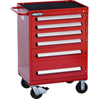 Proto® 460 Series Roller Cabinet - 6 Drawer, Red - Benchmark Tooling