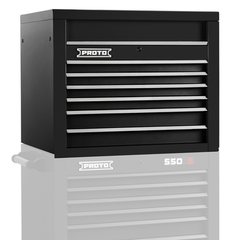 Proto® 550S 34" Top Chest - 6 Drawer, Dual Black - Benchmark Tooling