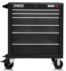 Proto® 550S 34" Roller Cabinet - 6 Drawer, Dual Black - Benchmark Tooling