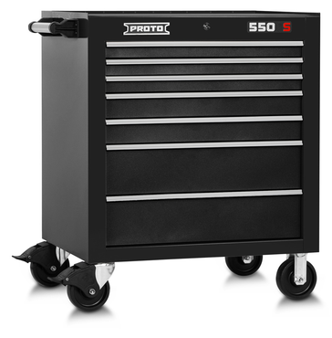 Proto® 550S 34" Roller Cabinet - 7 Drawer, Dual Black - Benchmark Tooling