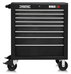 Proto® 550S 34" Roller Cabinet - 8 Drawer, Dual Black - Benchmark Tooling