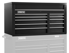 Proto® 550S 50" Top Chest - 10 Drawer, Dual Black - Benchmark Tooling