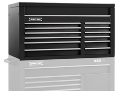Proto® 550S 50" Top Chest - 12 Drawer, Dual Black - Benchmark Tooling