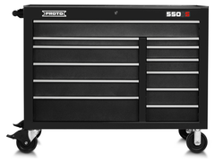 Proto® 550S 50" Workstation - 12 Drawer, Dual Black - Benchmark Tooling