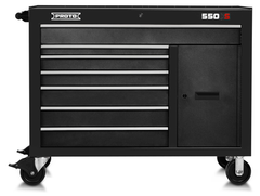 Proto® 550S 50" Workstation - 7 Drawer & 1 Shelf, Dual Black - Benchmark Tooling