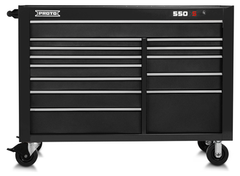 Proto® 550S 57" Workstation - 13 Drawer, Dual Black - Benchmark Tooling