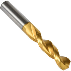 #1 Precision Twist Drill HSS TiN QC 135 Stub Drill Short ANSI Series QC41G E-code # QC41GN1 - Benchmark Tooling