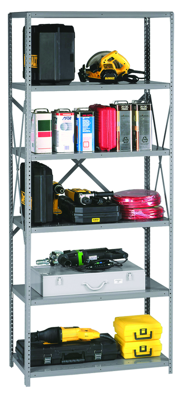 48 x 24 x 87" - 22 Gauge - Heavy Duty Industrial Shelving - Benchmark Tooling