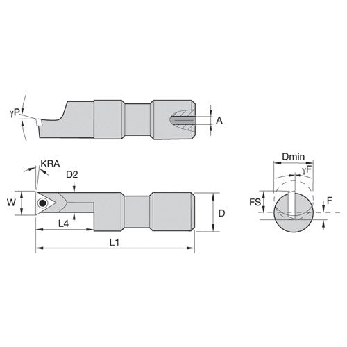 SSOI5001000250R WG STEEL BORING BAR STEPPED - Exact Industrial Supply