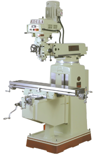 Electronic Variable Speed Vertical Mill - R-8 Spindle - 10 x 50'' Table Size - Box Way - 3HP - 3PH - 440V Motor - Benchmark Tooling