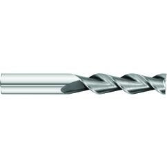 3/4 x 3/4 x 2-1/2 x 5 OAL Square 2 Flute Carbide End Mill for Aluminum - Round Shank- Uncoated - Benchmark Tooling