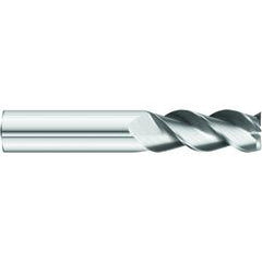 5/8 x 5/8 x 3-1/4 x 6 OAL Square 3 Flute Carbide End Mill for Aluminum - Weldon Shank- Uncoated - Benchmark Tooling
