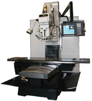 BTM50CNC Bed Type Milling Machine with 10 HP Motor; 20 x 63 Table; 2600 lb Table Cap; 60-4000 RPM - Benchmark Tooling