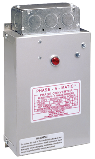 Heavy Duty Static Phase Converter - #PAM-100HD; 1/3 to 3/4HP - Benchmark Tooling