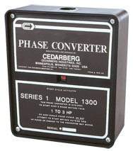 Series 1 Phase Converter - #1200B; 1/2 to 1HP - Benchmark Tooling