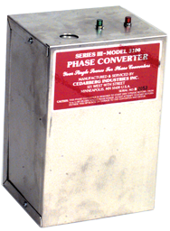 Heavy Duty Static Phase Converter - #3100; 1/4 to 1/2HP - Benchmark Tooling