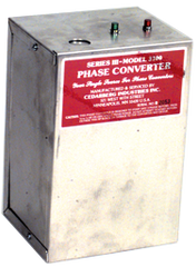 Heavy Duty Static Phase Converter - #3100; 1/4 to 1/2HP - Benchmark Tooling