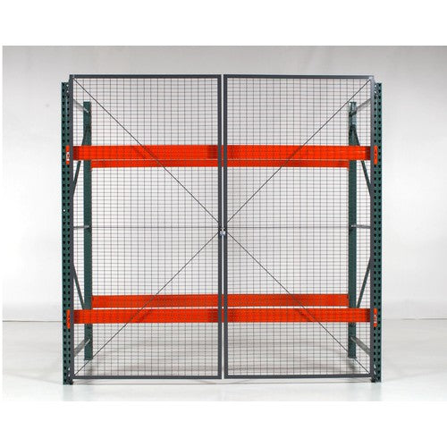 Double Hinged Rack Gate 96 × 96 - Exact Industrial Supply