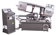 Dual Mitering Horizontal Bandsaw - 13 x 18"; 3HP; 220/440V; 3PH - Benchmark Tooling