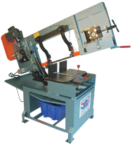 Horizontal Bandsaw-Wet Cutting - #HW1212; 12 x 12'' Capacity; 1HP, 1PH, 110/220V Motor - Benchmark Tooling