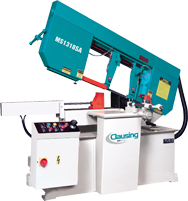 Horizontal Mitre Bandsaw-Semi-Automatic - #MS1318SA; 13'' Capacity; 3HP Motor - Benchmark Tooling