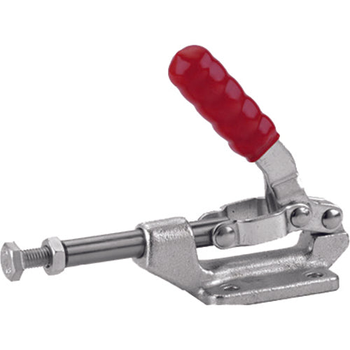 600 lbs 5/16-18 Base Mount 45 Deg. Handle Straight Line Clamp Internal Thread - Benchmark Tooling