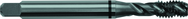 M10x1.25 D5 3 Flute Spiral Flute Semi-Bottoming Black Ring Tap-Steam Oxide - Benchmark Tooling