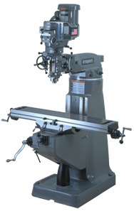 Vertical Mill - R-8 Spindle - 9 x 49'' Table Size - 3HP - 30 min. 2Hp Continuous Run, 3PH, 230V Motor - Benchmark Tooling