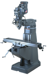 Vertical Mill - R-8 Spindle - 9 x 49'' Table Size - 3HP - 30 min. 2Hp Continuous Run, 3PH, 230V Motor - Benchmark Tooling