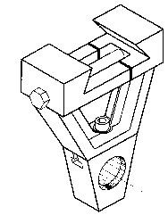 Right Angle Arbor Support for Vertical Milling Machine - Model #HR-OUT-AL-60 - Benchmark Tooling