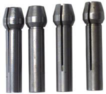 #600 - Contains: 4 Collets 1/32 - 1/8 - For: 8 Handpiece - Collet Set for Flex Shaft Grinder - Benchmark Tooling